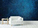 Dark Navy Blue Grunge Knock-Down Textured-Style Abstract Wall Mural.