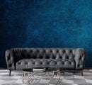 Dark Navy Blue Grunge Knock-Down Textured-Style Abstract Wall Mural.