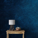 Dark Navy Blue Grunge Knock-Down Textured-Style Abstract Wall Mural.
