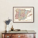 Vintage Map of Spain & Portugal 1832