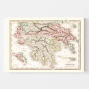 Vintage Map of Greece 1832