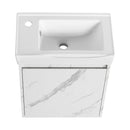Modern Bathroom Vanity With Ceramic Basin, Wall Mounted Floating Sink Combo, Storage Cabinet by HouseOfZazla