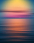 Sunset over the Ocean Horizon Wall Mural. Peel and Stick Wallpaper.