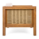 Outdoor Club Chair With Wicker Armrest