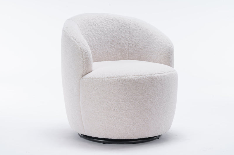 Walker Edison | Teddy Swivel Barrel Accent Armchair Chair