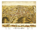 Vintage Map of Rockville, Connecticut 1877