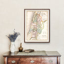 Vintage Map of Palestine 1832
