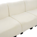 3 Seater Sofa Couch With Curved Armrests by HouseOfZazla