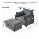 Comfy Oversized Chaise Lounge Chair With Ottoman And Storage by Unique Piece Furniture