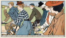 Vintage Hamers Rijwielen Bicycle Artwork Wall Mural. By Johann Georg Can Caspel. Peel and Stick Wallpaper.