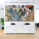 Vintage Hamers Rijwielen Bicycle Artwork Wall Mural. By Johann Georg Can Caspel. Peel and Stick Wallpaper.