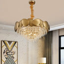 Stainless Steel Living Room Ceiling Crystal Chandelier