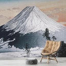 Mount Fuji - Katsuyama Neighborhood by Hiroaki Takahashi Artwork Wall Mural Print.