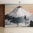 Mount Fuji - Katsuyama Neighborhood by Hiroaki Takahashi Artwork Wall Mural Print.