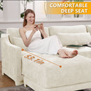Elegant Sofa With Ergonomic Design And Lumbar Pillows by HouseOfZazla
