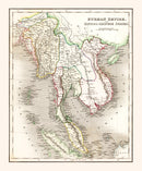 Vintage Map of Burman Empire 1832