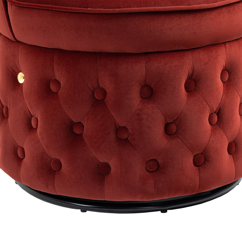 360 Degree Swivel Cuddle Barrel Accent Sofa Chairs, Round Armchairs with Wide Upholstered, Fluffy Velvet Fabric Chair for Living Room, Bedroom, Office, Waiting Rooms