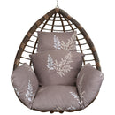 Egg Chair Cushion Hanging Basket Seat Cushion Thicken Soft Egg Swing Chair Pad Hanging Egg Chair Cushion with Headrest