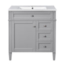 Bathroom Vanity With Top Sink, 2 Drawers & Tip Out Drawer by HouseOfZazla