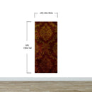 Damask Grunge Vintage Dark Pattern Wall Mural Peel and Stick Wallpaper.