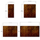 Damask Grunge Vintage Dark Pattern Wall Mural Peel and Stick Wallpaper.