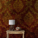 Damask Grunge Vintage Dark Pattern Wall Mural Peel and Stick Wallpaper.