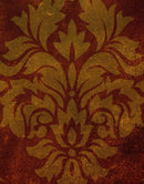 Damask Grunge Vintage Dark Pattern Wall Mural Peel and Stick Wallpaper.
