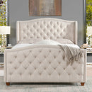 Marcella - Upholstered Shelter Headboard Bed Set by Unique Piece Furniture
