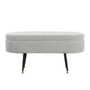 Harvey - Contemporary Storage Bench - Black / Light Gray by HouseOfZazla