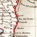 Vintage Map of Mexico & Guatemala 1832
