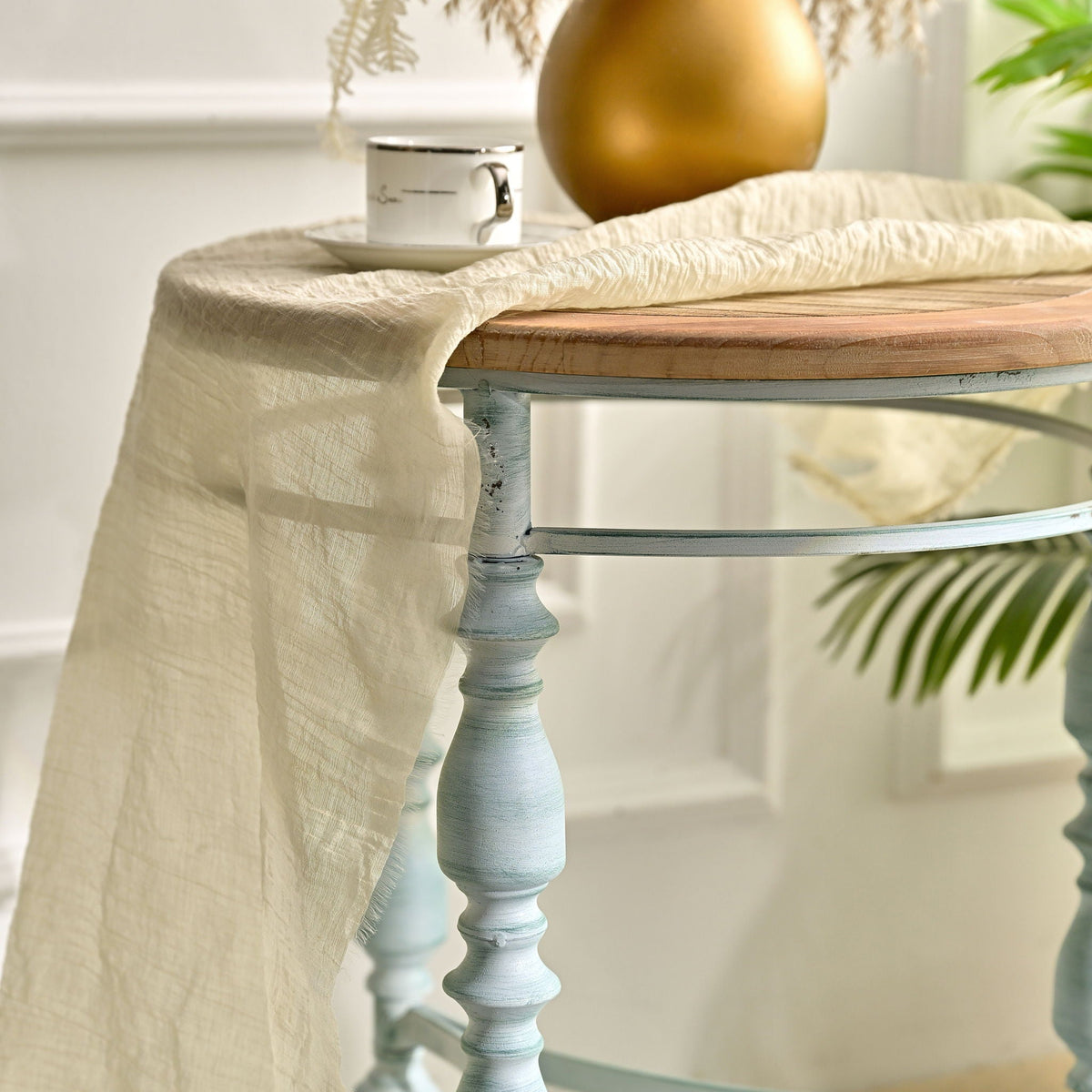 Round Top Carved Table For Living Room, photo 9 of 14