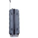 Hardshell Suitcase Spinner Wheels PP Luggage Sets Lightweight Durable Suitcase with TSA Lock,3-Piece Set (20/24/28), Gray