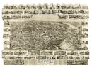 Vintage Map of Rockville, Connecticut 1895