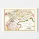 Vintage Map of Colombia 1832