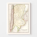 Vintage Map of Chile & La Plata 1832