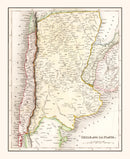 Vintage Map of Chile & La Plata 1832