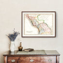 Vintage Map of Peru & Bolivia 1832