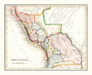 Vintage Map of Peru & Bolivia 1832