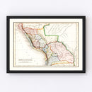 Vintage Map of Peru & Bolivia 1832