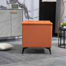 Accent Chair Living Room Chairs Single Sofa Chair,Arm Chairs with Linen Fabric, Mid Century Accent Arm Chairs Comfy Reading Lounge Club Armchair for Bedroom Office Study