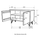 Eileen - 2 Door Storage Accent Cabinet by HouseOfZazla