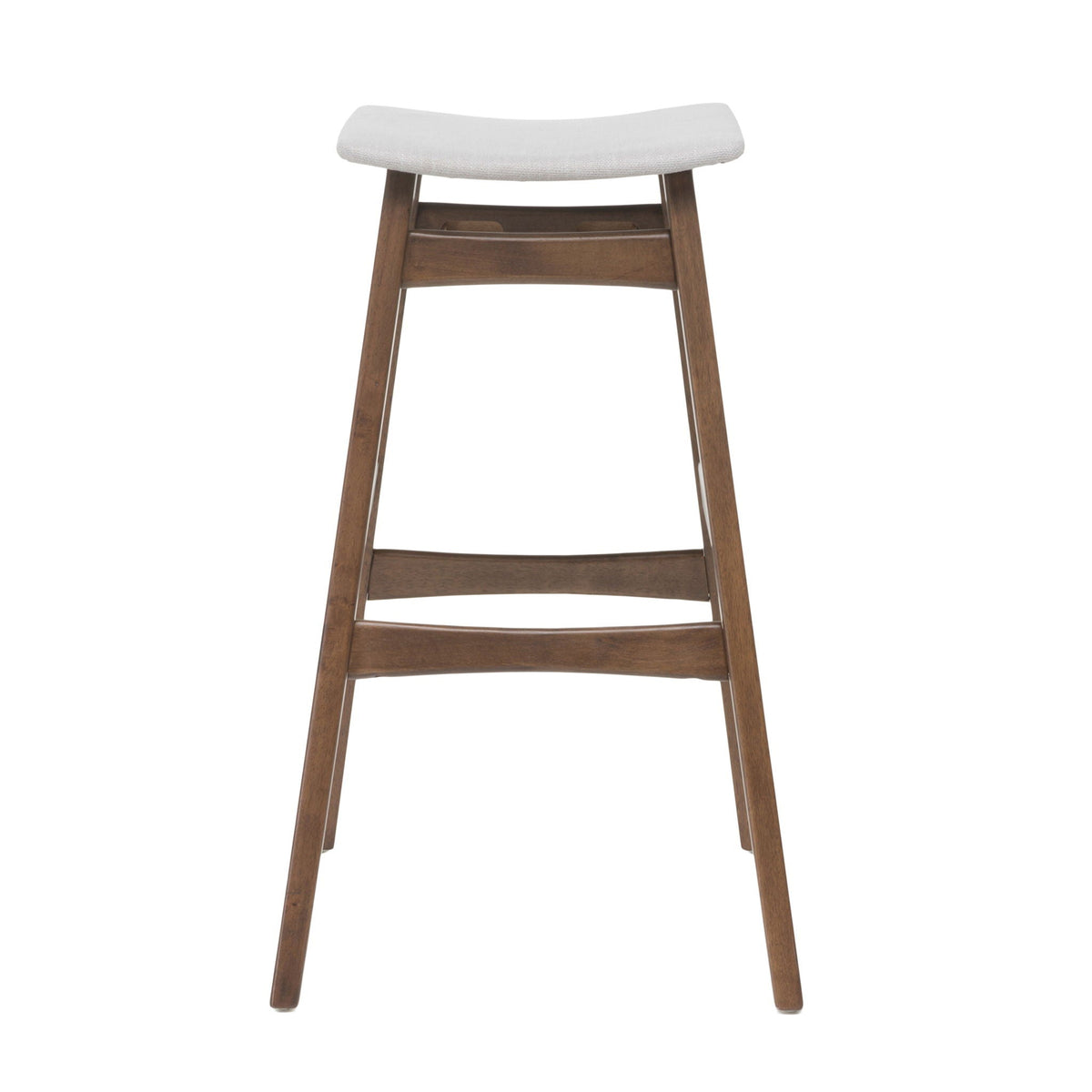 Mid Century Modern Bar Stool Set With Upholstered Seating, photo 12 of 25