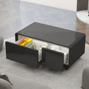 Smart Coffee Table With Built-In Fridge and Charger by Unique Piece Furniture