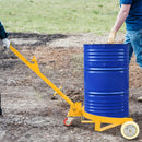 Steel Drum Dolly 55 Gallon Capacity Oil Barrel Mover With Wheels Low Profile Caddy - Yellow by HouseOfZazla