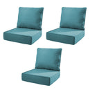 6" Thick Outdoor Chair Cushion Set - 3 Pieces