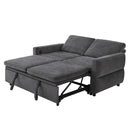 Convertible Sofa Bed Loveseat With Adjustable Backrest And USB Ports by HouseOfZazla