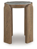 Gavrilley - Accent Table - Gray / White / Brown