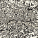 Vintage Map of London, England 1886