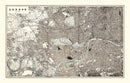 Vintage Map of London, England 1893