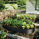 Galvanized Raised Garden Bed 8x4x1ft
